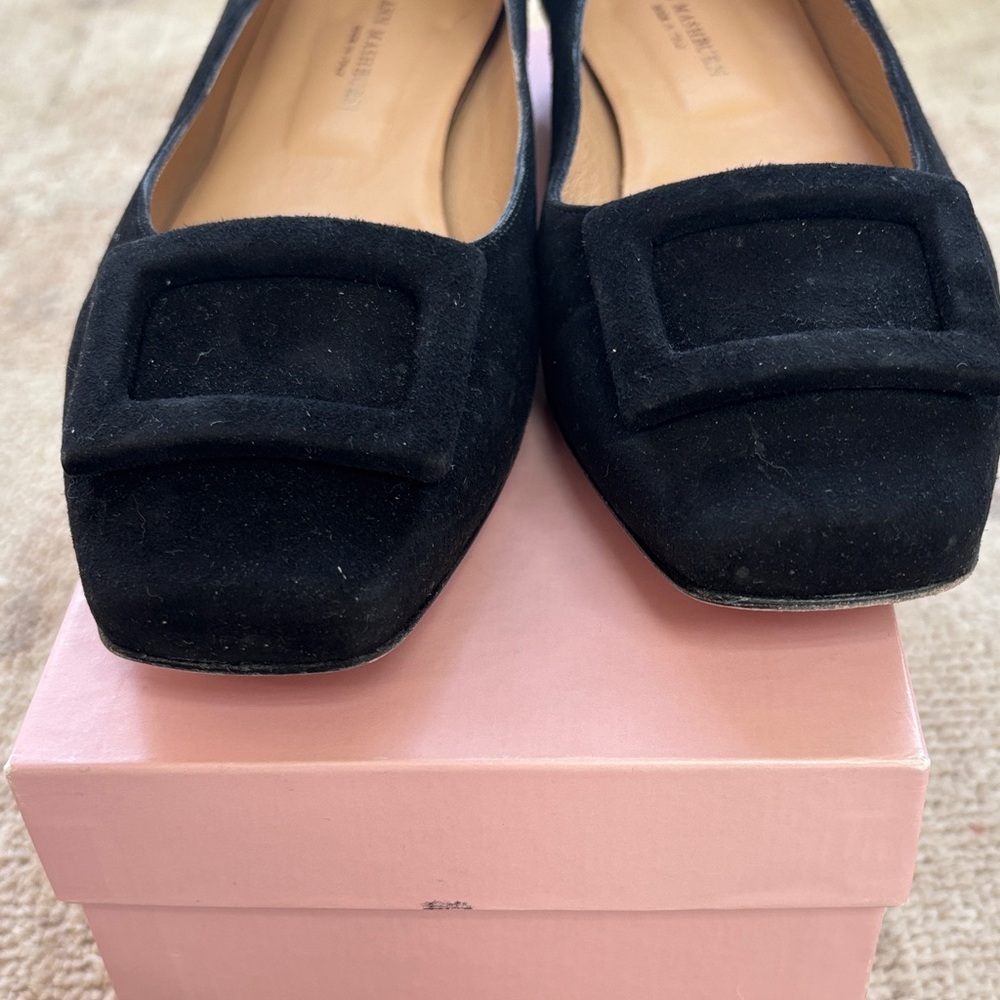 Ann Mashburn Buckle Shoe in Black Suede - Picture 5 of 15